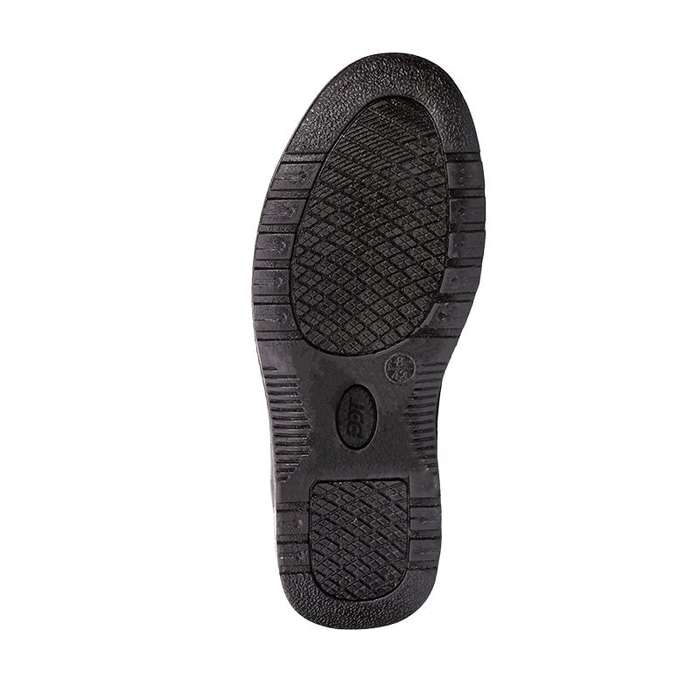 DOT Neon Oil/Acid Ladies Steel Toe Safety Shoe Leather Black