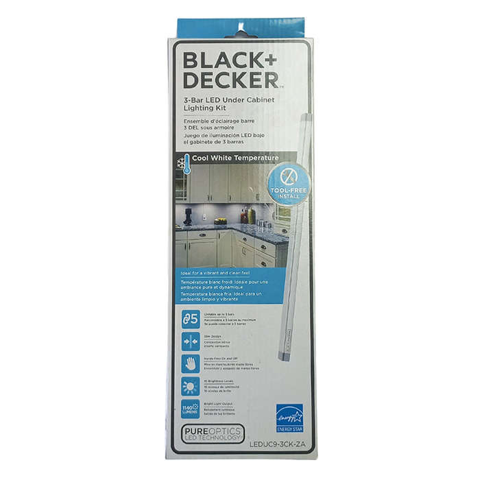 BLACK & DECKER 3 Bar LED Under Cabinet Lighting Kit