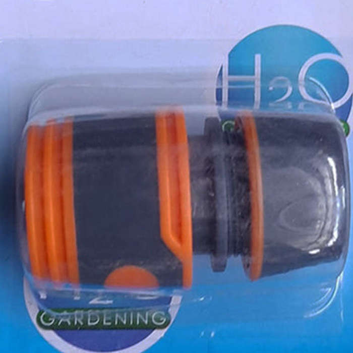 H20 Garden Hose Connector 1/2" Stop And Soft Grip