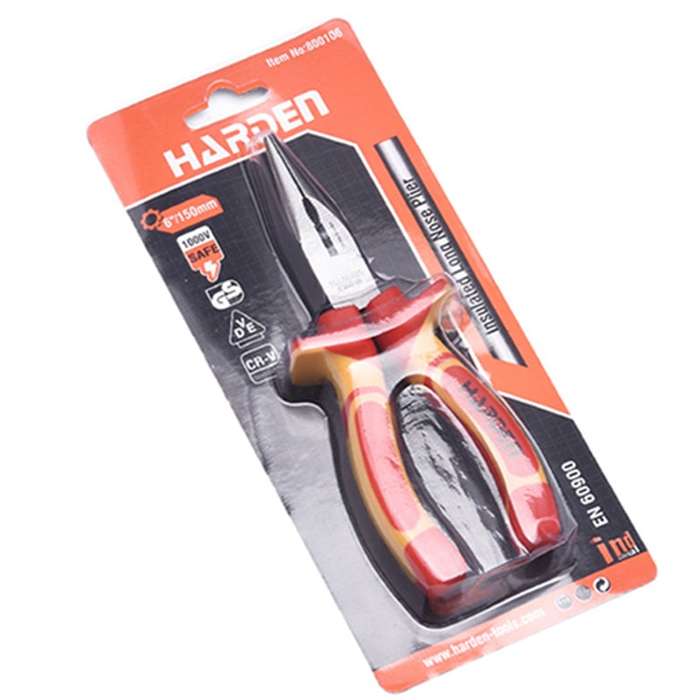 HARDEN Insulated Long Nose Plier 8'' (200mm)