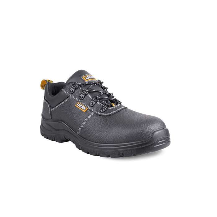 JCB Chukka Lo Safety Shoes Leather Slip Resistant Black