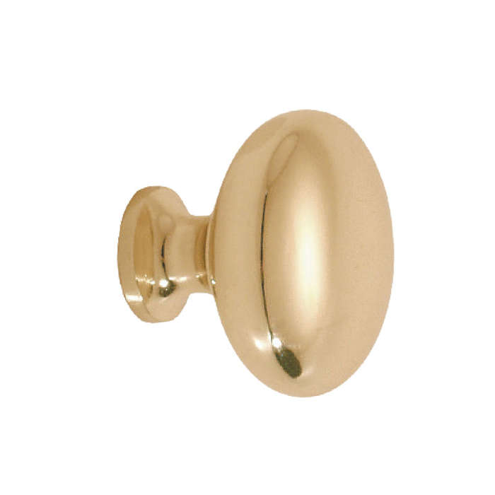 ROCO Small Base Drawer Knob Brass Plated 32mm