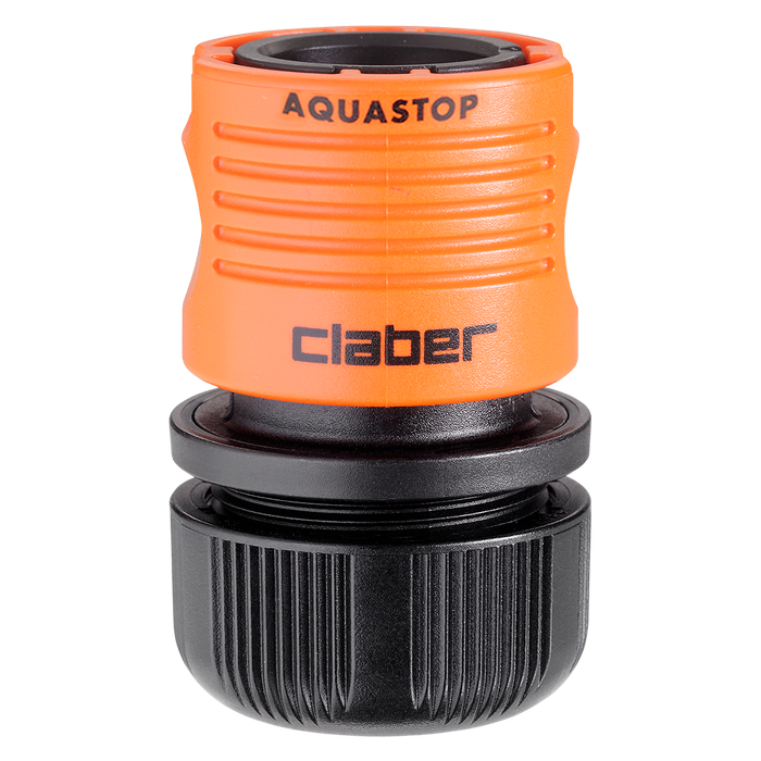 CLABER 3/4" Garden Hose Pipe Click Connector With Aquastop
