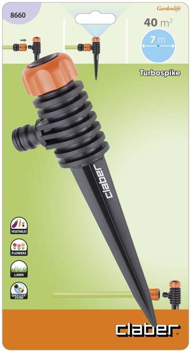 CLABER Turbospike Stationary Sprinkler Circular 39m2 Max