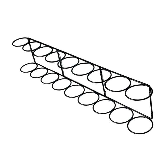 ROCO Wine Bottle Holder 9 Ring Matt Black