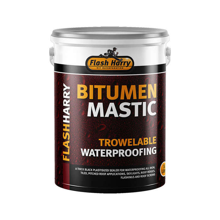 Flash Harry Bitumen Mastic Trowelable Waterproofing Sealer 5 Litre