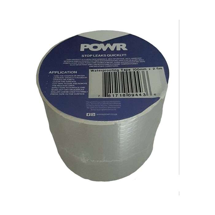 Waterproofing Tape Prem Grade 100mm X 2.5mt Powr
