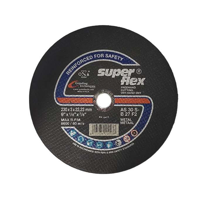 Superflex Abrasive Steel Cutting Disc 230mm*3.0mm*22.2mm