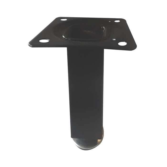 ROCO Adjustable Table Leg With Square Black Plate 150mm x 25mm