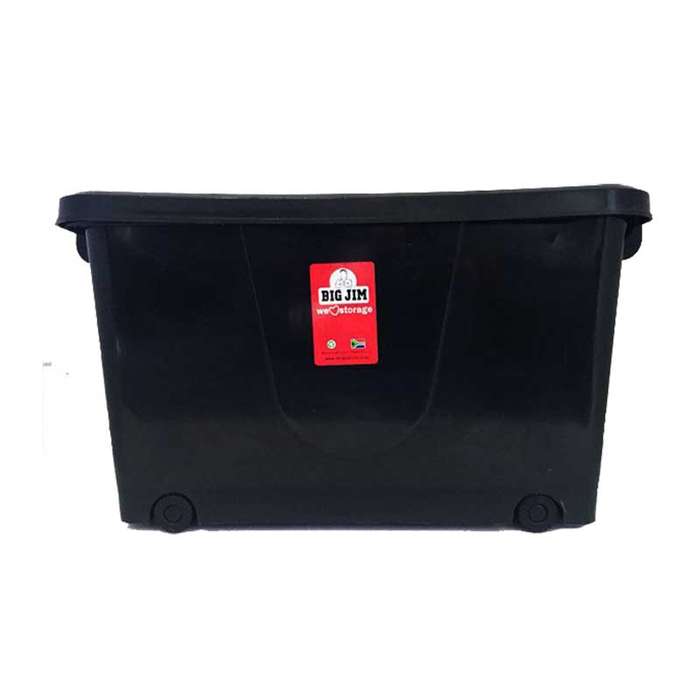 Big Jim 32lt Storage Bin On Wheels Black