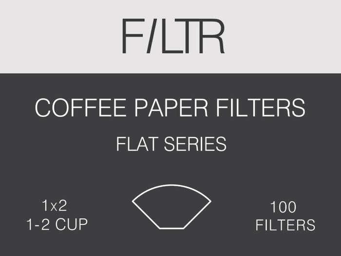 FILTR 100 Coffee Dripper Filter papers (wedge) (1x2) small