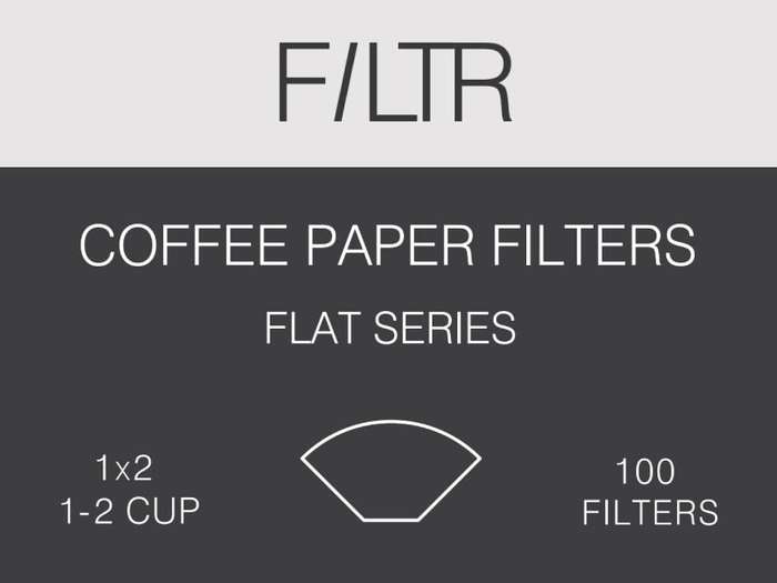 FILTR 100 Coffee Dripper Filter papers (wedge) (1x4)