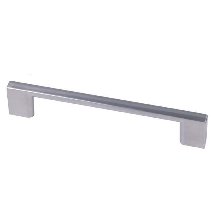 ROCO Neptune Aluminium Cupboard Handle Brushed Nickel 128mm