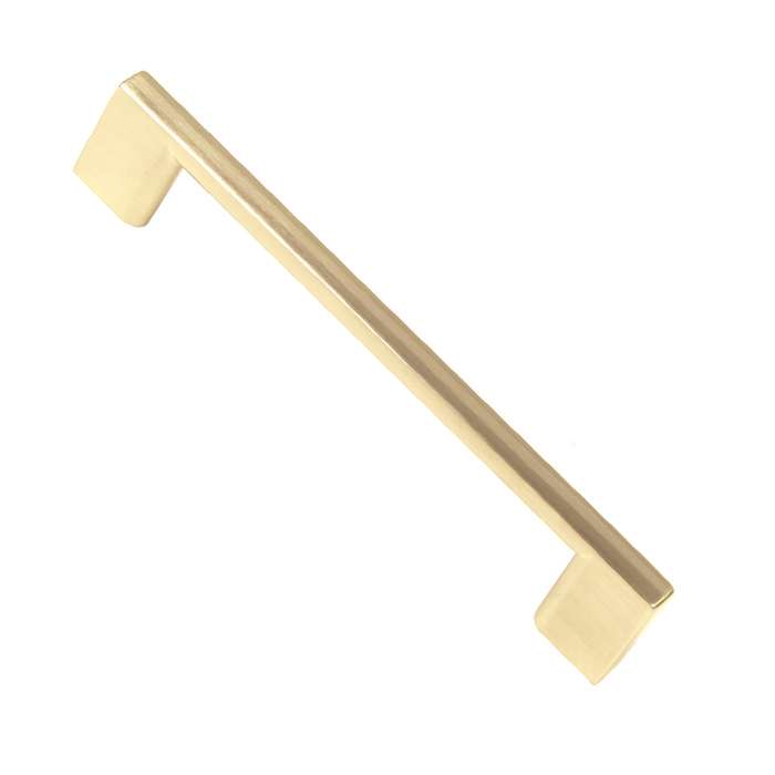 ROCO Neptune Aluminium Cupboard Handle Brushed Brass 96mm