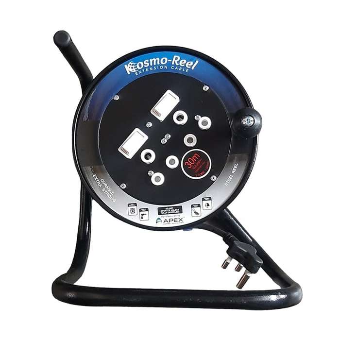 KOSMO-REEL Steel Extension Reel 2 X 16a 30m X 1.5mm