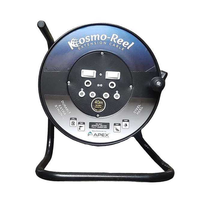 KOSMO-REEL Steel Extension Reel 2 X 16a 40m X 2.5mm