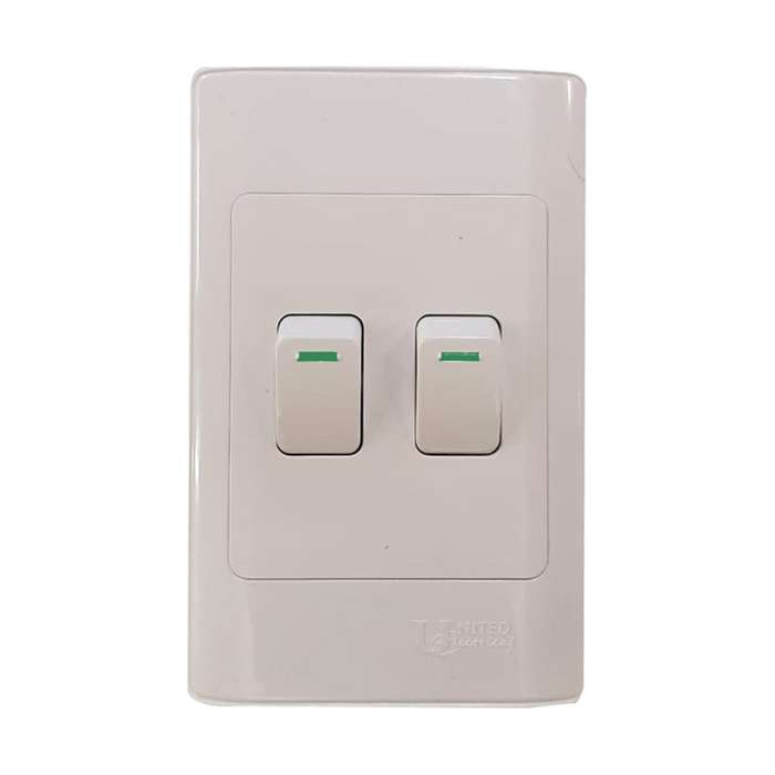 United Electrical 2 Lever One Way Switch 50x100