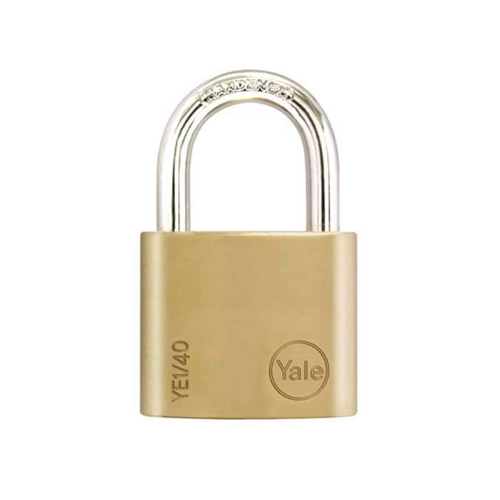 YALE Padlock Solid Brass Blister 30mm