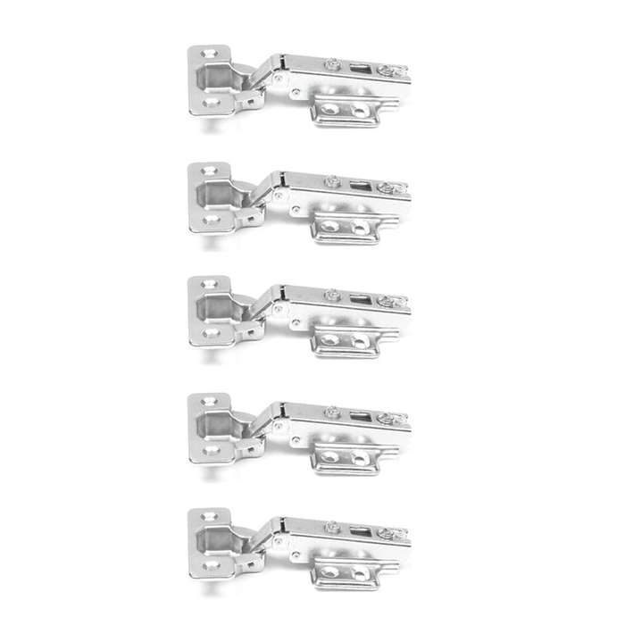 ROCO 110 Degree Soft Closing 4 Hole Base Plated Cupboard Hinge ( 5 Pack )