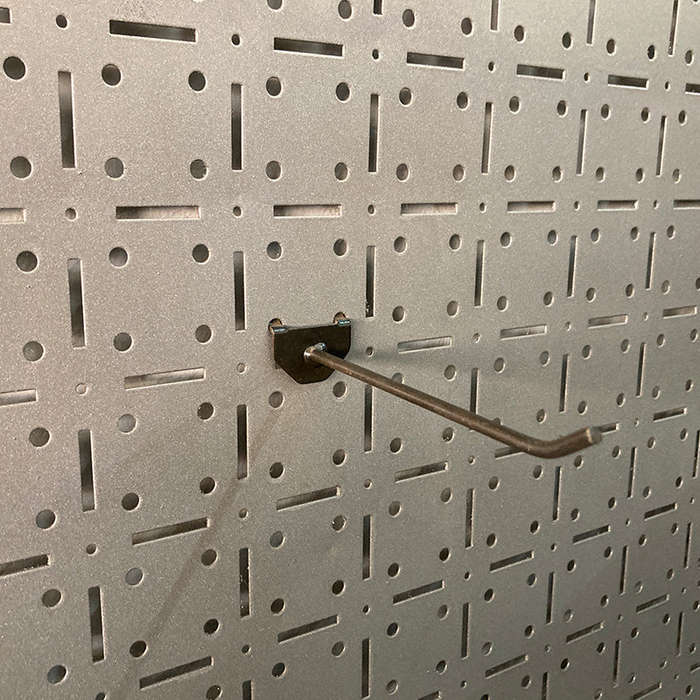 CLIP-FIT Pegboard Galvanized Long Hooks ( Pack of 10 )