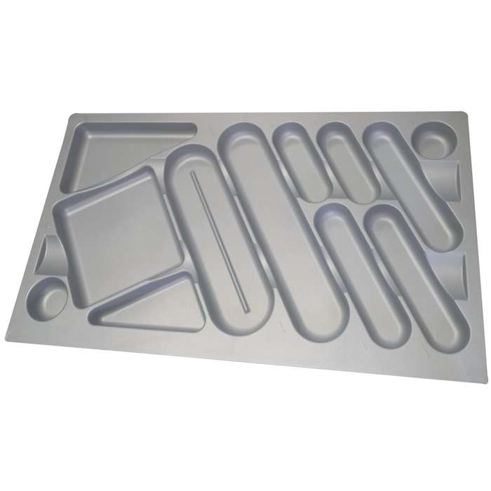 ROCO Cutlery Tray Metallic Grey 900mm Unit
