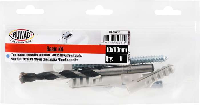 RUWAG Basin Installation  Kit 10mm x 110mm