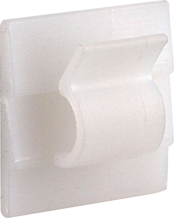 RUWAG Mount Pad Cable Clamp White 9.5mm x 18.5mm  ( Pack of 10 )