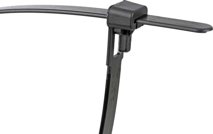 RUWAG Reusable Cable Ties Black 7.6mm x 150mm ( Pack of 10 )