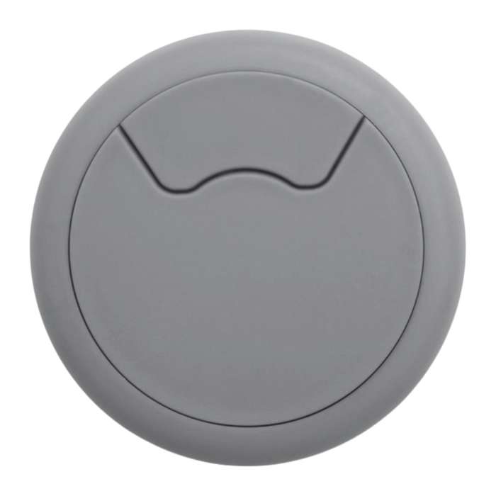 ROCO Round Cable Management Desk/Counter Port Grey 64mm