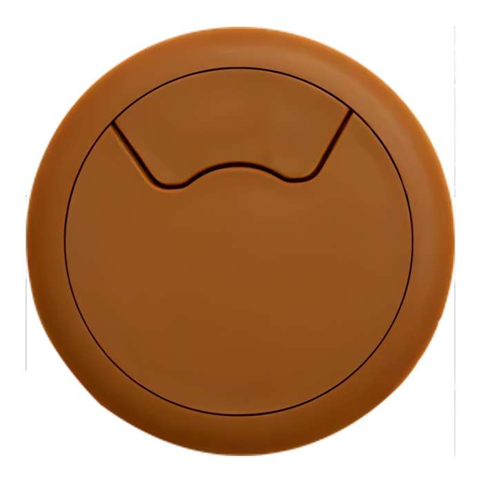 ROCO Round Cable Management Desk/Counter Port Oak 64mm