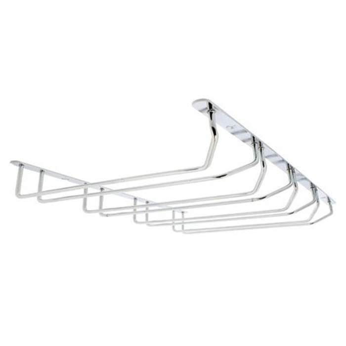 ROCO Wine Glass Holder 4 Row Chrome 345mm For 12 Glasses