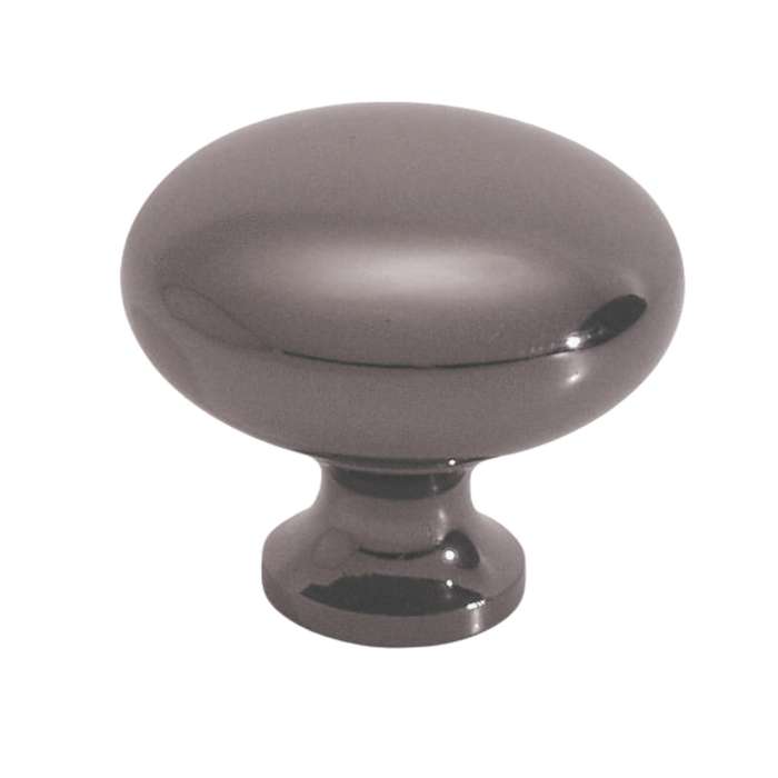 ROCO Small Base Drawer Knob Black Nickel 32mm ( 5 Pack )