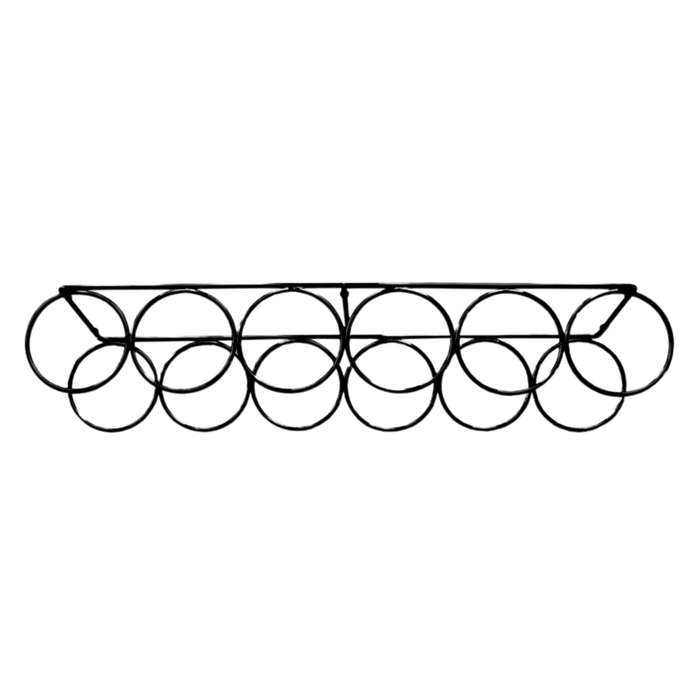 ROCO Wine Bottle Holder 6 Ring Matt Black