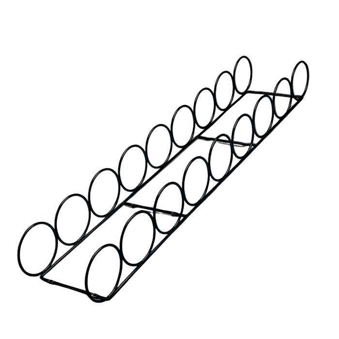 ROCO Wine Bottle Holder 9 Ring Matt Black