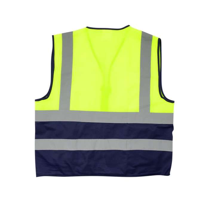 PIONEER SAFETY Vests Signaling With Zip Id Pocket Lime/Navy