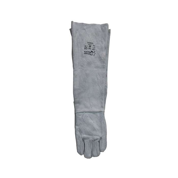 PIONEER SAFETY Gloves Leather Welding Chrome Cow Split D/Palm Shoulder 16" Large