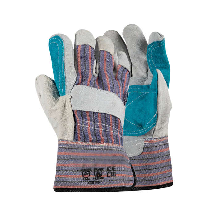 PIONEER SAFETY Candy/Green Chrome Leather Rigger Glove