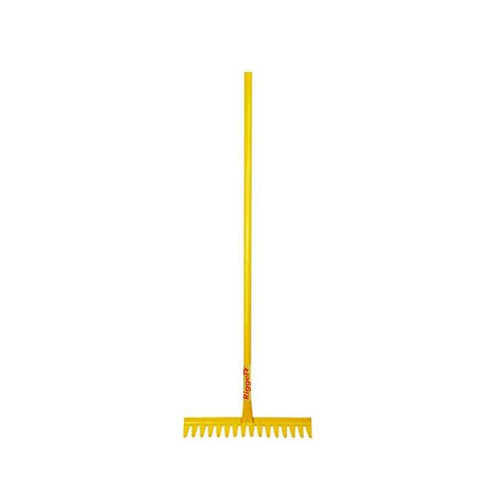 RIGGER Garden Rake All Steel 16 Teeth