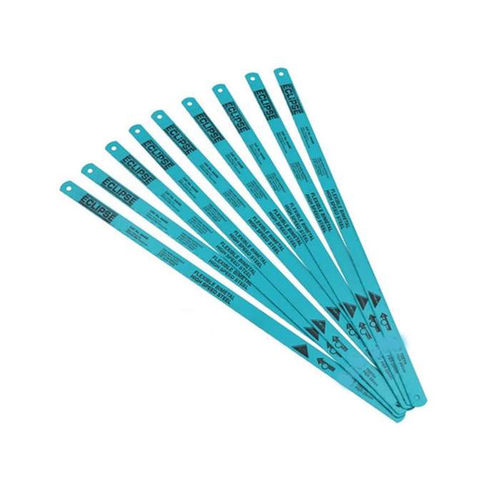 ECLIPSE Hacksaw Saw Blade High Speed Steel Shatterproof 24 Teeth Per Inch ( Box of 100 )