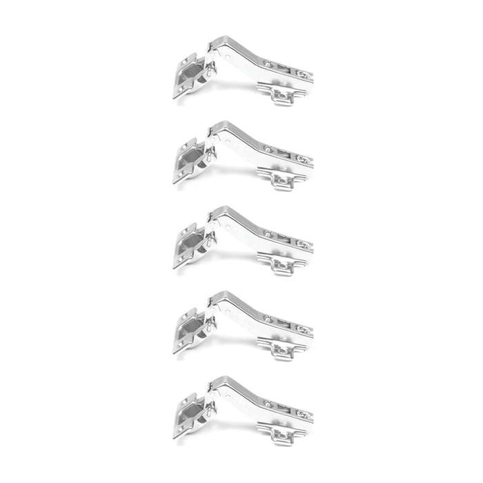 ROCO 45 Degree 4 Hole Base Plated Cupboard Hinge ( 5 Pack )