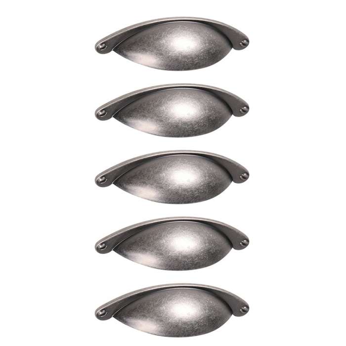 ROCO Cupboard Buttercup Handle Oxidised Tin 64mm ( 5 Pack )