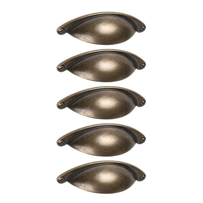 ROCO Cupboard Buttercup Handle Antique Brass 64mm ( 5 Pack )
