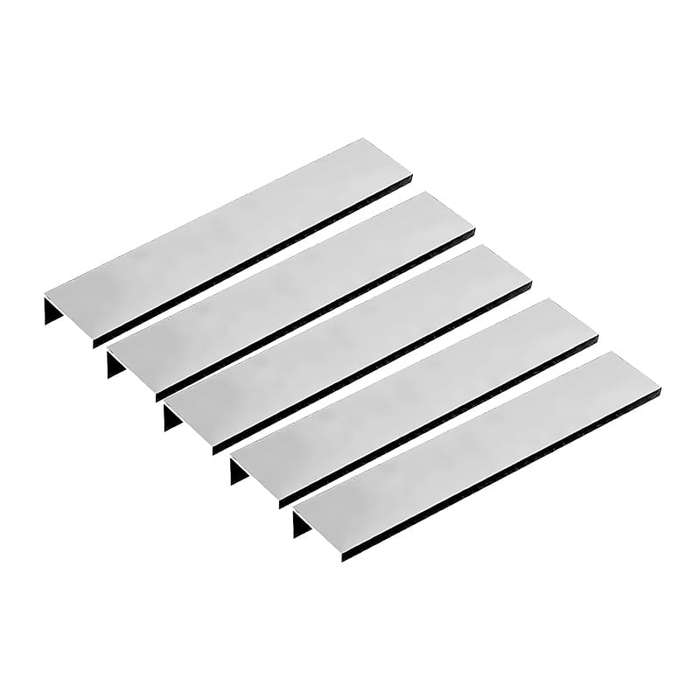 ROCO Cupboard And Drawer Handle Cover Matt Silver 96mm ( 5 Pack )