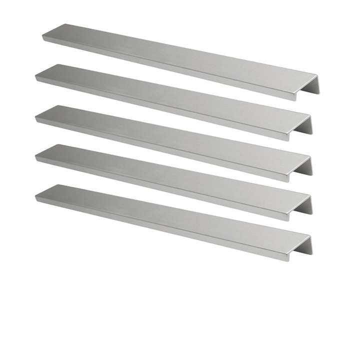 ROCO Cupboard Handle Cover Matt Silver 288mm ( 5 Pack )