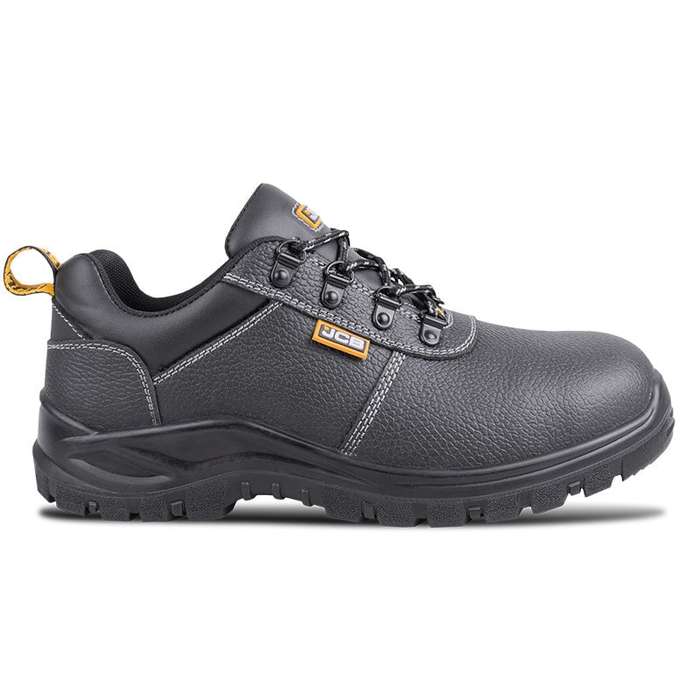 JCB Chukka Lo Safety Shoes Leather Slip Resistant Black