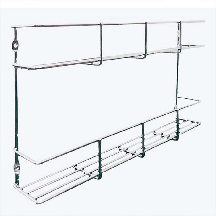 ROCO Spice Rack 2 Tier Chrome