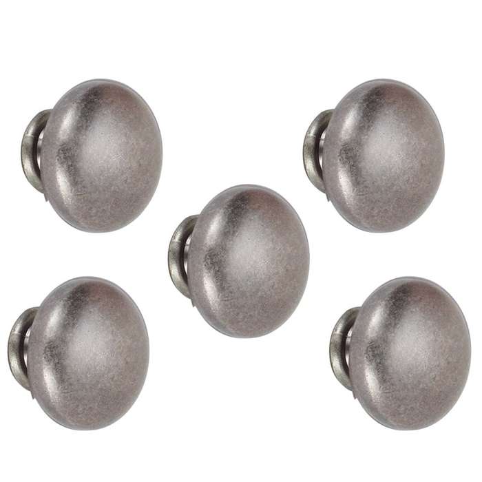 ROCO Lite Mushroom Drawer Knob Pewter 30mm ( 5 Pack )