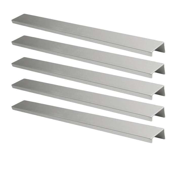 ROCO Cupboard Handle Cover Matt Silver 192mm x 32mm ( 5 Pack )
