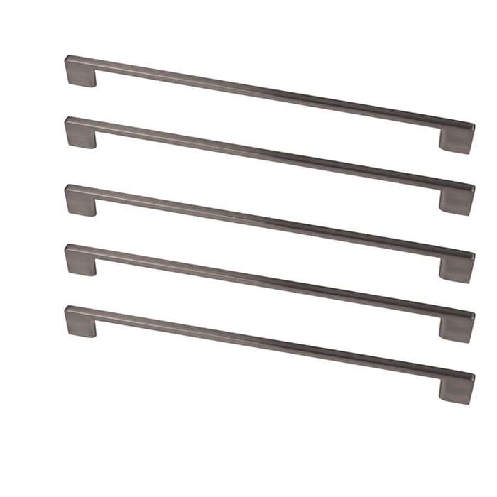 ROCO Neptune Aluminium Cupboard Handle Dark Grey 96mm ( 5 Pack )