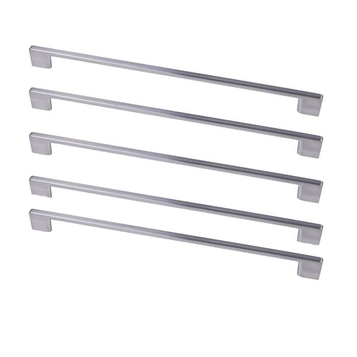 ROCO Neptune Aluminium Cupboard Handle Brushed Nickel 320mm ( 5 Pack )